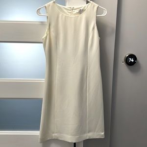 Petite Sophisticate White Sheath Dress